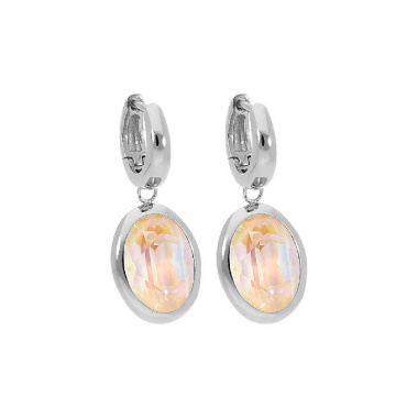 Серьги Qudo, Creole TIVOLA small S ivory cream delite, 310698 BW/S