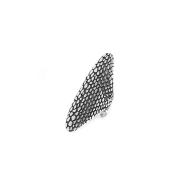 Кольцо Ori Tao, Viper, разъемное, с текстурой змеиной кожи, OT23.2-19-40240 серебристый