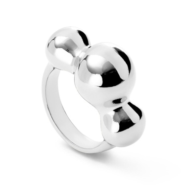 Кольцо UNOde50 Ser Intrepida, с серебром ANI0844MTL00018