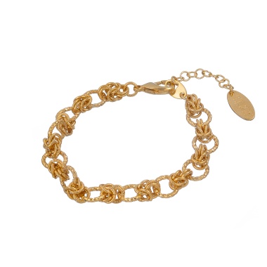 Браслет Lanzerotti, Elisir, фактурный, LZ-25.10-299 золотистый