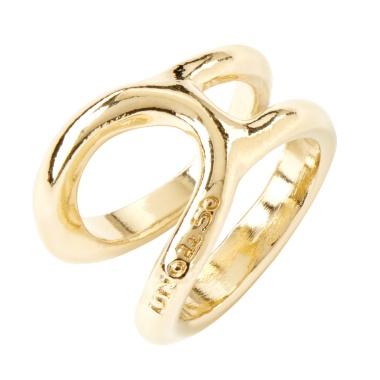 Кольцо UNOde50 Shortcut с золотом ANI0627ORO00009