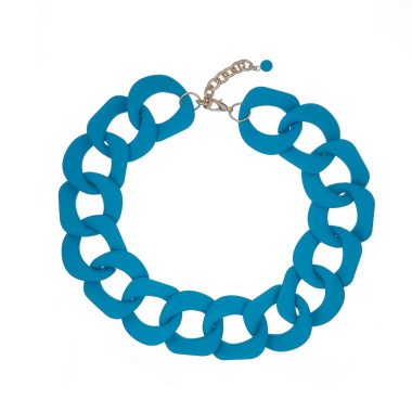 Колье Moon Paris, Lorian, со звеньями из каучука, ML-24.03-004 голубой