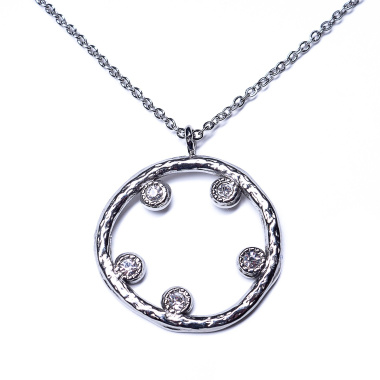 Колье Moon Paris, Ikita, с кристаллами, MIK-22.03-009 серебристый