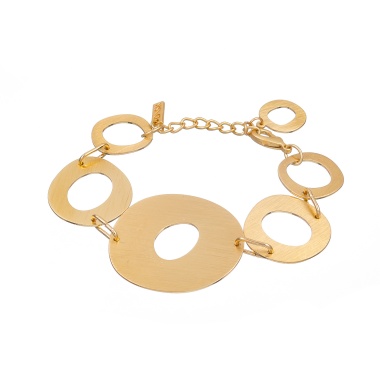 Браслет Dansk Copenhagen, Alaya, с овалами неправильной формы, DNSK25.2-7C2501001 золотистый