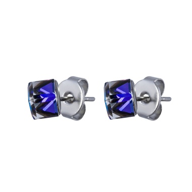 Пусеты Fiore Luna, Crystal Blue, SWE0127/1 B S Пусеты Fiore Luna, Crystal Blue, SWE0127/1 B S