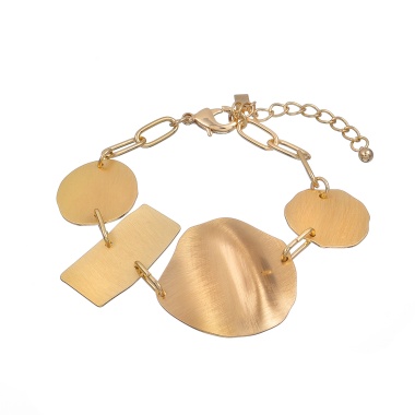 Браслет Dansk Copenhagen, Alaya, со вставками разных форм, DNSK25.2-7C2307025 золотистый