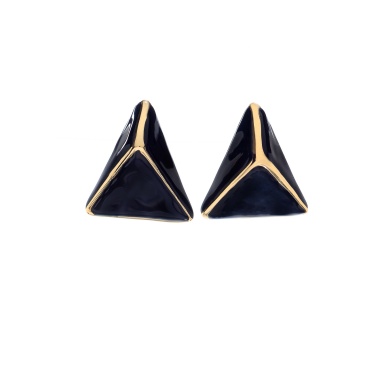 Серьги Francesca Bianchi, с эмалью, FB25.2-82S черный