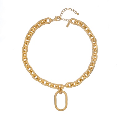 Колье Dansk Copenhagen, Tula, с овальной подвеской, DNSK25.2-9C2407041 золотистый