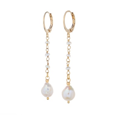 Серьги Lanzerotti, Splendore, с жемчугом, LZ-24.08-361 белый