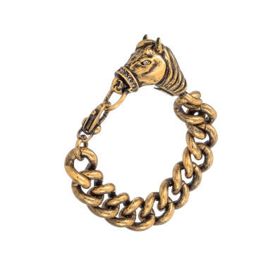 Браслет Polina Firenze, лошадь с кристаллами, PF25.2-BR1574 золотистый