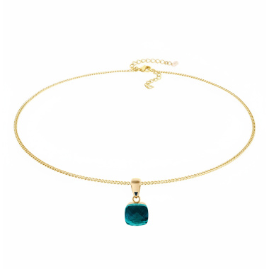 Колье Qudo, FIRENZE (G) Blue Zircon, 107001/48-4601