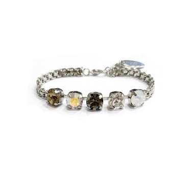 Браслет Catherine Bijoux, More ie more for crystals, с кристаллами, CB24.2-5323ES серый Браслет Catherine Bijoux, More ie more for crystals, с кристаллами, CB24.2-5323ES серый