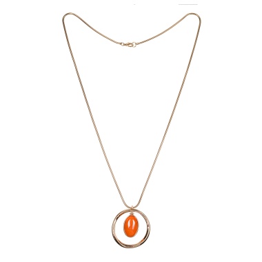 Колье Fiore Luna, ORANGE OPAL