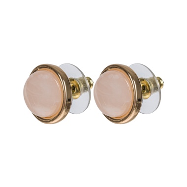 Пусеты Fiore Luna, ROSE QUARTZ