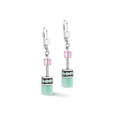 Серьги Coeur de Lion, Green-Pink, 4023/20-0504 Серьги Coeur de Lion, Green-Pink, 4023/20-0504