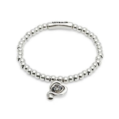 Браслет UNOde50 Ser Expresiva с черным кристаллом, с серебром PUL2514NGRMTL0L