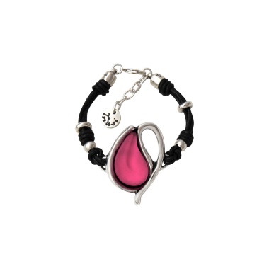 Браслет Tra-la-ra, Infinity, кожаный, со вставкой из смолы, TLR23-231P008 розовый Браслет Tra-la-ra, Infinity, кожаный, со вставкой из смолы, TLR23-231P008 розовый