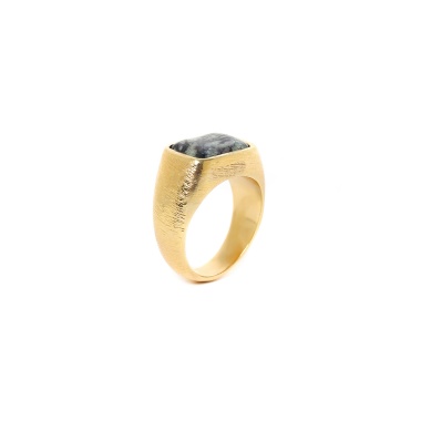 Кольцо Nature Bijoux, Ozaretta, со вставкой из камня боджи, NB23.2-19-24956 серый, 18 Кольцо Nature Bijoux, Ozaretta, со вставкой из камня боджи, NB23.2-19-24956 серый, 18