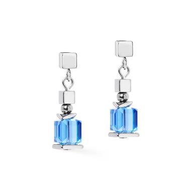 Серьги Coeur de Lion, Blue-Silver, 2100/21-0717 Серьги Coeur de Lion, Blue-Silver, 2100/21-0717
