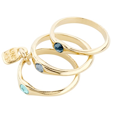 Кольцо UNOde50 Happy blue с золотом ANI0678AZUORO21
