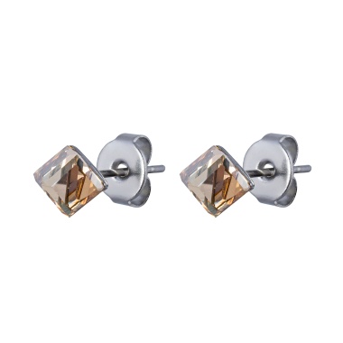 Пусеты Fiore Luna, Crystal Champagne, SWE0127/1 CH S Пусеты Fiore Luna, Crystal Champagne, SWE0127/1 CH S