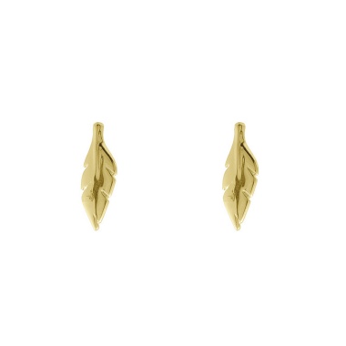Серьги Ciclon, Pluma, в форме пера, металл, CN-230605 золотистый