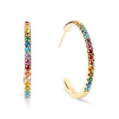 Серьги Coeur de Lion, Multicolour Rainbow-Gold, 0147/23-1535 Серьги Coeur de Lion, Multicolour Rainbow-Gold, 0147/23-1535