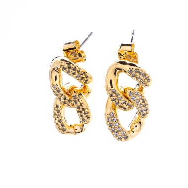 Серьги Moon Paris, Ringo, с кристаллами, MR-22.03-043 золотистый