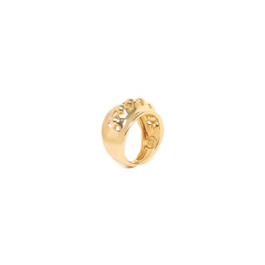 Кольцо Ori Tao, Maasai, разъемное, с металлическими бусинами, OT23.2-19-40290 золотистый
