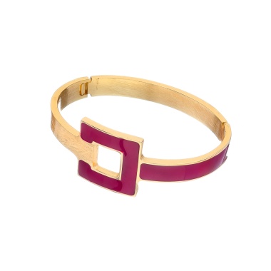 Браслет Francesca Bianchi, кафф, с эмалью, FB25.2-47A красный, 7см