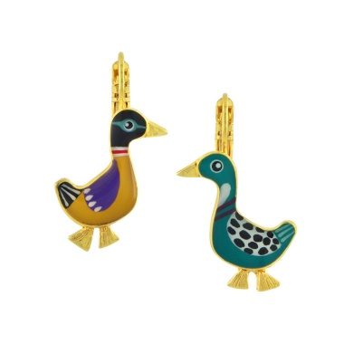 Серьги TARATATA, Jeu De L`oie, асимметричные, с цветной смолой, TT-H24-01705-20M золотистый Серьги TARATATA, Jeu De L`oie, асимметричные, с цветной смолой, TT-H24-01705-20M золотистый