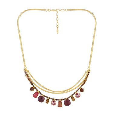 Колье TARATATA, Manufacture, со смолой и стеклянными бусинами, TT-W23-01102-203 красный