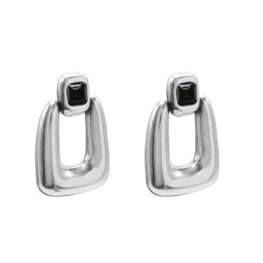 Серьги Ciclon, Kubik Chik, с муранским стеклом, CN-243600 черный