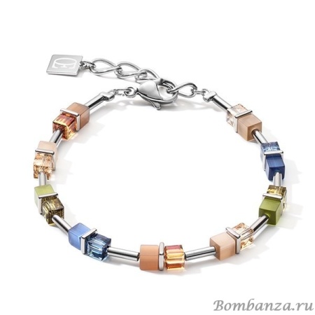 Браслет Coeur de Lion, Blue-Brown-Olive 5020/30-0750. Германия