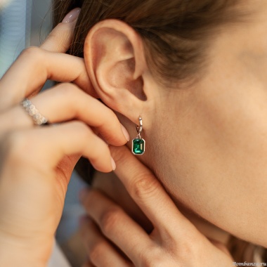 Серьги Fiore Luna, EMERALD, ACE29031-04 Серьги Fiore Luna, EMERALD, ACE29031-04