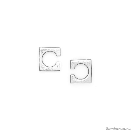 Серьги ORI TAO, Murena, кованый металл, OT25.1-12-32075 серебристый