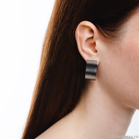 Серьги Katerina Vassou, Summer, в форме изогнутой пластины, KV23-307700 серебристый