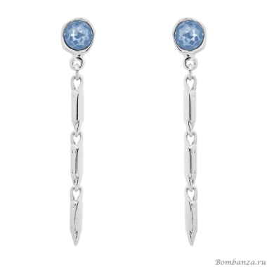 Серьги VIDDA, Fire, с кристаллом Swarovski, VD25.2-02325 голубой