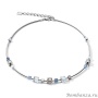 Колье Coeur de Lion, Crystals Blue 5026/10-0700. Германия