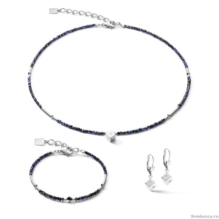 Браслет Coeur de Lion, Midnight Blue-Silver 5080/30-0746. Германия