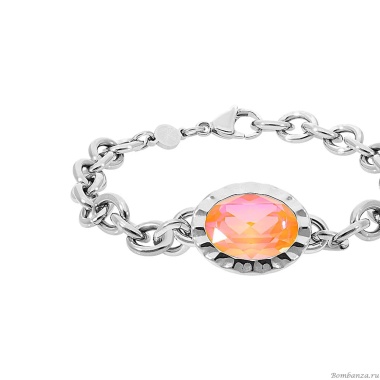 Браслет Qudo, TIVOLA UNICA big (S/P) Crystal orange ignite, 189713 Браслет Qudo, TIVOLA UNICA big (S/P) Crystal orange ignite, 189713