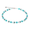 Колье Coeur de Lion, Dark Green-Silver, 4010/10-0548 Колье Coeur de Lion, Dark Green-Silver, 4010/10-0548