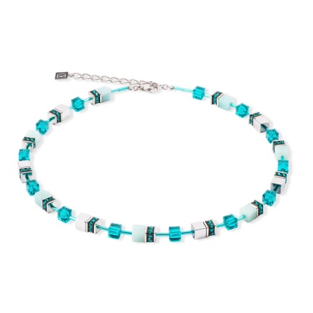 Колье Coeur de Lion, Dark Green-Silver, 4010/10-0548