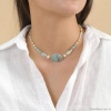 Колье Nature Bijoux, Honolulu, с амазонитом и жемчугом, NB24.1-15-43082 голубой Колье Nature Bijoux, Honolulu, с амазонитом и жемчугом, NB24.1-15-43082 голубой