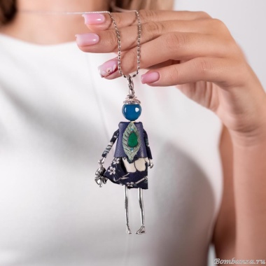 Подвеска Miamelie, кукла Лилиан, MiA-2504-CL7713 серебристый