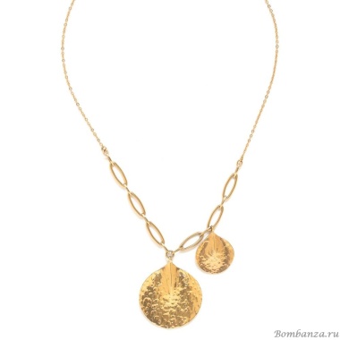 Колье ORI TAO, Petales, с лепестками, OT24.1-15-31710 золотистый