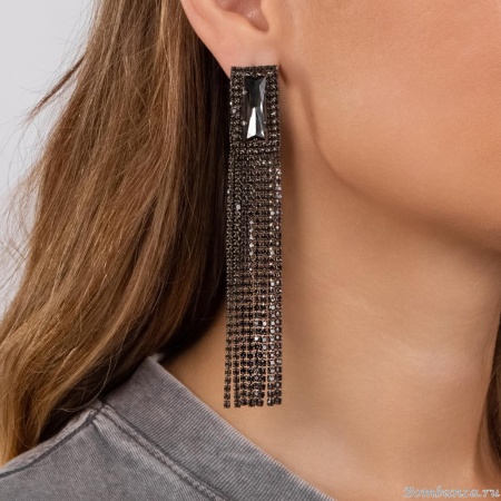 Серьги Moon Paris, Bohemia, с кристаллами, MB-24.06-013 черный