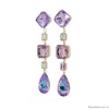 Серьги Moon Paris, Ringo Queen, с кристаллами, MRQ-24.05-012 сиреневый