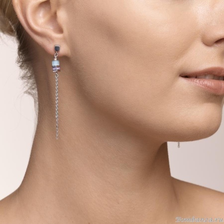 Серьги Coeur de Lion,  Multicolor Pastel 5064/21-1522. Германия