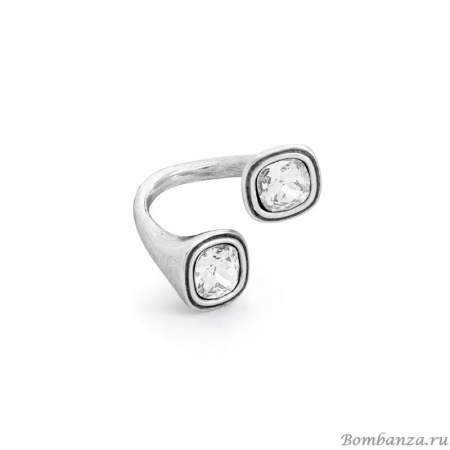 Кольцо Ciclon Duo CN-EMO504_8663 серебристый р-р б/р